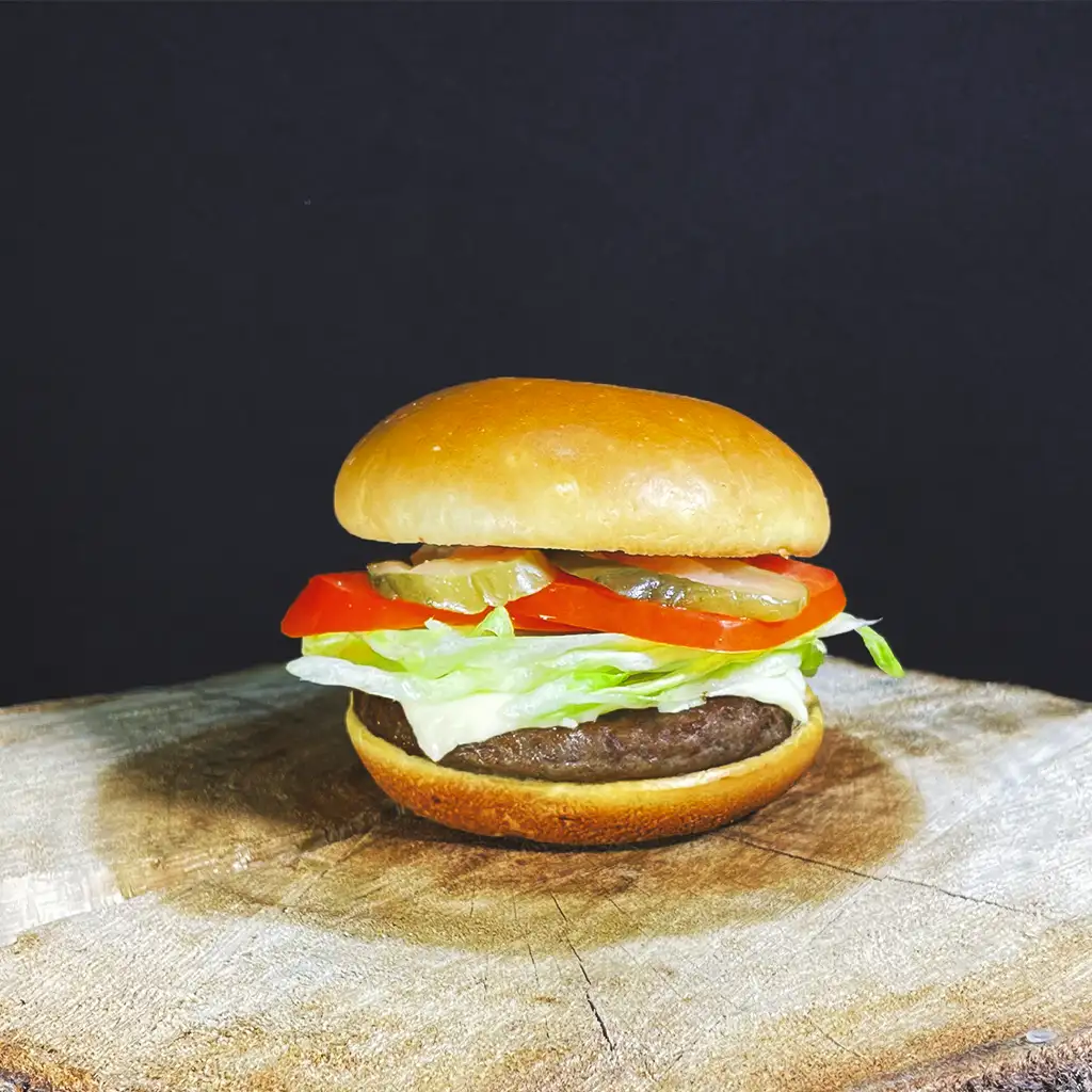 Carrito de hamburguesas a la plancha para eventos